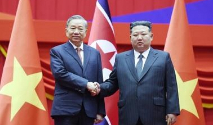 Lễ đón Tổng Bí thư Tô Lâm thăm cấp Nhà nước CHDC Nhân dân Triều Tiên