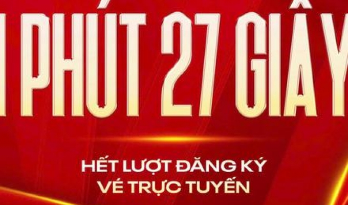Hơn 5,7 triệu lượt y&ecirc;u cầu, v&eacute; concert "Tổ quốc trong tim" 2026 hết chỉ sau 1 ph&uacute;t 27 gi&acirc;y